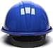 Pyramex Safety Products HP14060 Sl Series 4 pt. Snap Lock Suspension Hard Hat, Blue