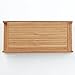 mDesign Wood Bamboo Tray Organizer for Closet Shelf and Bathroom - Watch, Cologne Bottle, and Jewelry Holder - Organizing Tray for Skincare, Towel, and Shaving Accessories, Echo Collection, Natural