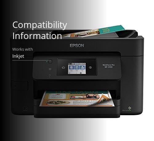 Epson WorkForce Pro WF-3720 Wireless All-in-One Color Inkjet Printer, Copier, Scanner with Wi-Fi Direct, Amazon Dash Replenishment Ready