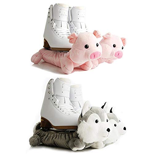 Leiyini Figure Skating Soaker Blade Blankies Child Adult Ice Hockey Figure Skates Boot Blade Covers Guards Skating Accessories Equipment Cartoon Animal Protective Blade Cover - Thumbnail 3
