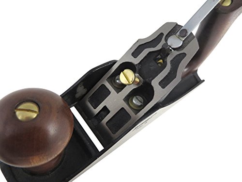 Taytools 469607 Jack Smoothing Bench Hand Plane #5, 14-1/4" Sole, Ductile Cast Body, Lapped Sides and Bottom, Blade RHC 55-60, Sapele Handle and Tote