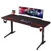 Homall Gaming Desk 55 Inch Computer Desk Racing Style Office Table Gamer Pc Workstation T Shaped Game Station with Free…