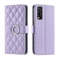 Lucyliy Compatible with vivo Y20S Case Flip PU