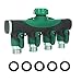 SIPIK 4 Way Hose Splitter, Hose Splitter for Garden 4 Way Water Tap Converter Connector Splitter Hose Pipe Adapter Garden Irrigation Watering(8.07 x 4.72 x 1.87). primary