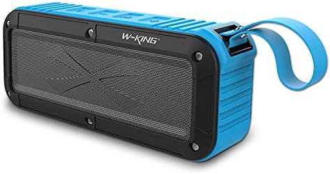 Portable Waterproof Bluetooth Speaker,Outdoor Small Size Wireless Speakers,FM Radio,HD Audio and Enhanced Bass,IPX6 Water Resistant,TF Card Slot,Dustproof,Shockproof Beach,Shower&amp;Home- Blue