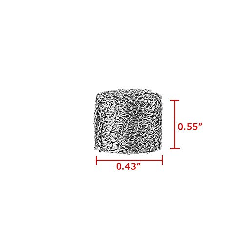 BLSMU Foam Cannon Orifice Nozzle 1.1 Orifice Foam Generator Stainless Steel Mesh Filter,Foam Cannon Parts(2 Pack)
