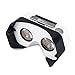 DSCVR Headset inspired by Google Cardboard v2 IO 2015 VR Gear for Apple iPhone and Android Smartphones - Google WWGC Certified Virtual Reality Viewer (Black)
