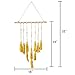 Wall Hanging Photo Display,Macrame Wall Decor Photo Organizer Tassel Wall Hangings Thanksgiving Gift Christmas Decorations(Yellow)