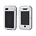 iPhone 4 Case, Ambox Waterproof Shockproof Dust/Dirt Proof Aluminum Metal Military Heavy Duty Protection Cover Case for Apple iPhone 4 4S (White/Black/Gold)
