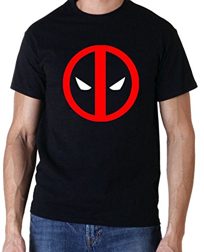 Mens black deadpool tshirts merchandise | deadpool logo…