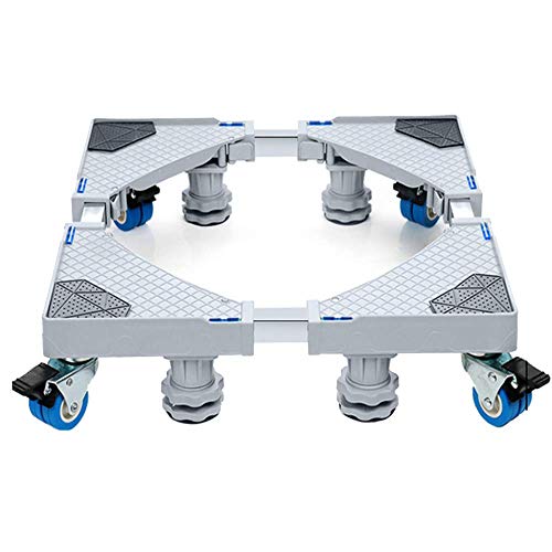 Trolley Washing Machine Casters, Appliance for Dryer Refrigerator Wine Rack Disinfection Cabinet,4(Fixed-Foot)+4Brake(Double-Wheel) - Thumbnail 7