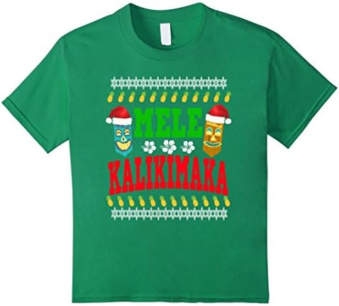 Kids Mele Kalikimaka Shirt Merry in Hawaiian shirt christmas 4 Kelly Green