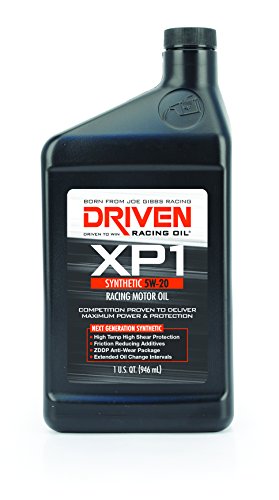 Driven Racing Oil 00006 XP1 5W-20 Synthetic Racing Motor Oil - 1 Quart