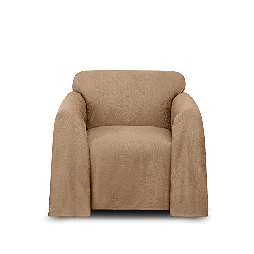Stylemaster Alexandria Furniture Throw, Chair, Mocha - Thumbnail 5