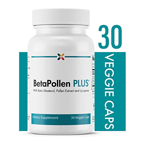 Prostate Support with Beta Sitosterol, Pollen Extract and Lycopene - BetaPollen Plus Prostate Support - Stop Aging Now - 30 Veggie Caps Prostate Support with Beta Sitosterol, Pollen Extract and Lycopene - BetaPollen Plus Prostate Support - Stop Aging Now - 30 Veggie Caps