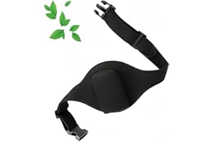 Mic Belt, Microphone Holder Pack, CAASFOOY Black Microphone Aerobics Bag,Adjustable Sweat Absorbent Belt, Carrier Pouch, for 