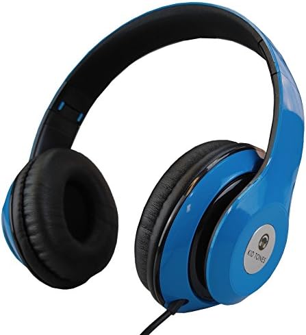 KidTones Volume Limited Wired Headphones for Kids - Blue