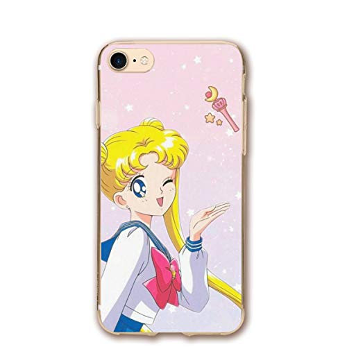 iPhone 7 / iPhone 8 Case- Stylish Cute Sailor Moon PC Slim Shockproof Flexible Back Protective Case for iPhone 7 / iPhone 8