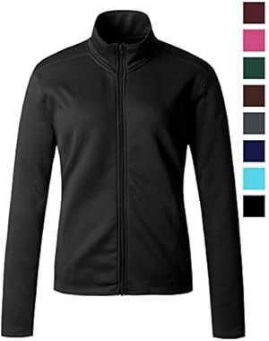 Women's Full Zip Front Benton Fleece Jacket (16 Colors/2 Fabrics/S-3 X 6 Size Choices)