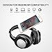ONEISALL Bluetooth Headphones Over Ear, Wireless Headset with Hi-Fi Deep Bass, Foldable, Comfortable Protein Earpads, Light Wireless Headphones w/Built-in Microphone and Wired Mode for TV/PC/Cellphone