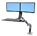 Ergotron – WorkFit-A Dual Monitor Standing Desk Converter, Sit Stand Workstation for Tabletops – No Worksurface