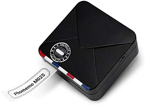 モバイルプリンター Phomemo M02s 300dpi ミニ サーマルプリンター スマホ メモ プリンター ミニプリンター フォトプリンター 感熱 プリンター Bluetooth接続 スマホ適用 写真 手帳 ワード ウェブ 領収書 ラベル 整理収納 プレゼント用 自宅学習 在宅勤務 日本語取扱説明書