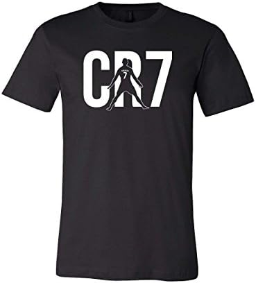 Ameritrends CR7 Ronaldo Men's T-Shirt Soccer Tee New - Black