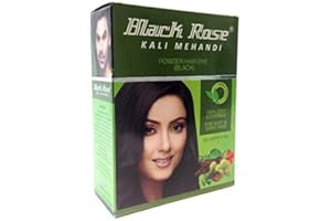 20 Sachets Black Rose Kali Mehandi Black Henna Herbal Hair 10 Gms Each (Total 200 Gms)