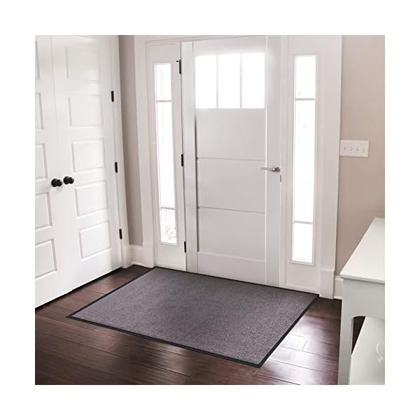 casa pura Dirt Trapper Mats Hypoallergenic, Dust Proof Front Door Mat
