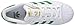 adidas Originals womens Superstar Sneaker, White/Green/Gold Metallic, 3.5 Big Kid US