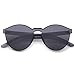 zeroUV One Piece PC Lens Rimless Ultra-Bold Colorful Mono Block Sunglasses 60mm (Smoke)