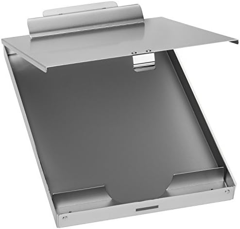 Blue Summit Supplies Aluminum Storage Clipboard, 1 Compartment