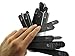 12-Pack Professional Nail Files: Double-Sided 100/180 Grit Emery Boards for Natural, Acrylic, Poly, and Gel Nails - Washable Black Manicure Tools Set by JPACO