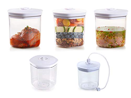 DOMO DO331L Vakuumierer inkl. 1 Rolle Folie â Vollautomatisches Vakuumiergerät mit Marinierfunktion â Ideal für Sous-Vide, Vorrat & empfindliche Lebensmittel - 130W - Schwarz/Silber – Bild 7