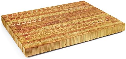 Larch Wood 24 x 18 x 2-inch End Grain Cutting Board