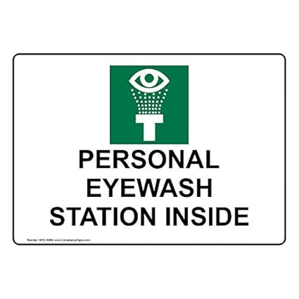 compliancesigns Personal estación de lavado de aluminio en el interior
