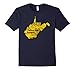 Men's West Virginia Take Me Home Distressed Vintage State T-shirt XL Navy