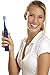 Pursonic S430 High Power Rechargeable Electric Sonic Toothbrush with 12 Brush Heads & Storage Charger, Blue