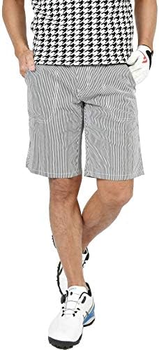 コモンゴルフ Comon Golf メンズ ドライ素材 ストライプ柄 Cg S0008 25 Off パンツ ストレッチ ゴルフ ショート