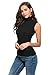Nasperee Women Sleeveless Mock Turtleneck Tank Tops Slim Fit Stretchy Layer Tee Shirts