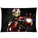 Movie Iron Man Custom Rectangle Pillowcase Covers Standard Size 20"x30" One Side Comic Iron Pillowcase