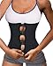 LODAY Neoprene Sauna Waist Trainer Corset for Weight Loss Sport Workout Tummy Sweat Shaper (Black(Zip&Hook), S)
