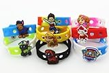 16pcs (Puppy Power) Paw Patrol Shoe Charms & Wristband Bracelet Kids Party Gifts