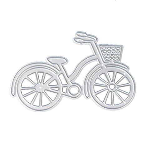 Anboo Novelty Metal Stencils, DIY Scrapbooking Cutting Dies Art Craft Album Paper Card Gift (Bicycle)