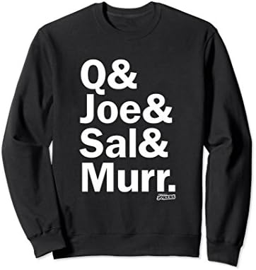 Unisex Q & Joe & Sal & Murr Sweatshirt Small Black