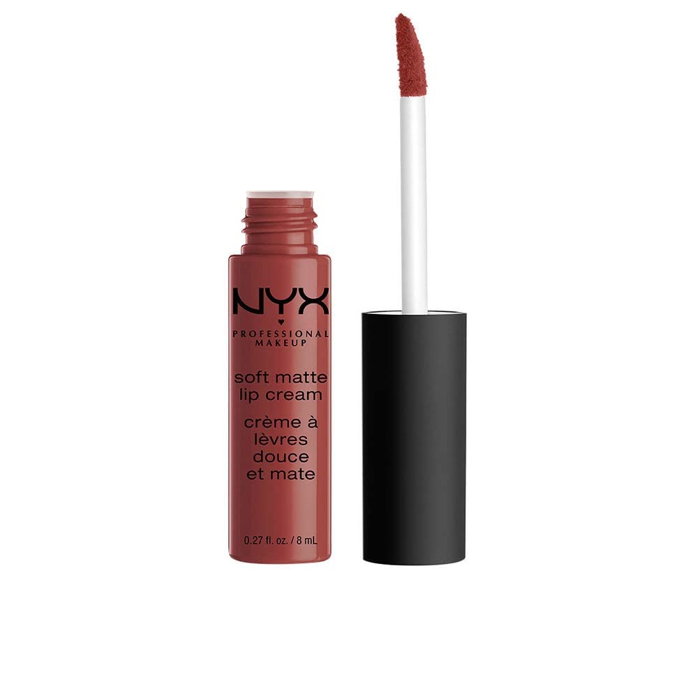 NYX Professional Makeup Soft Matte Lip Cream, Creamy and Matte Finish, Highly Pigmented Colour, Long Lasting, Vegan Formula, Shade: Rome