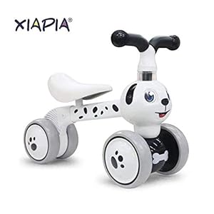 XIAPIA Bicicleta sin Pedales para Niños Bicicleta Bebe 1 Año Bicicleta Equilibrio 2 Año Bicicleta Infantil sin Pedales de Forma Animal Lindo de Abeja de Regalo Favorito del Niño (Perro)