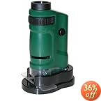 Carson MicroBrite 20x-40x Zoom LED Lighted Pocket Microscope (MM-24)