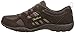 Skechers Sport Women's Breathe Easy Good Luck Fashion Sneaker,Chocolate Suede/Mesh/Rose/Taupe Trim,7.5 M US