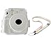Katia Camera Case Bag Compatible for Fujifilm Instax Mini 9 / Mini 8 Instant Film Camera with Strap - Transparent